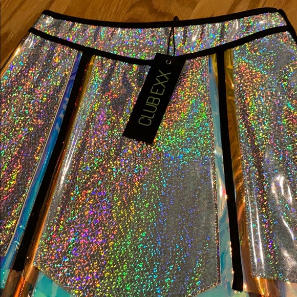 Dolls Kill Club Exx Chrome Opulent Hologram LAST 1 - Picture 7 of 8